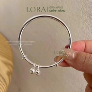 Lắc Tay Bạc S999 Lora Baby Mừng Thôi Nôi Đầy Tháng Cho Bé