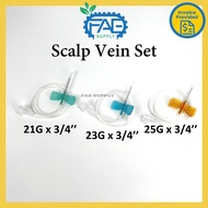Butterfly Needle Scalp Vein Set 21G 23G 25G 19G 27G 1pcs Winged Infusion Set Sterile Rapid Venous Ac