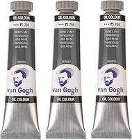 Tarens T0204-708-3 Van Gogh Paynies Gray Oil Paint, Set of 3, 0.7 fl oz (20 ml)