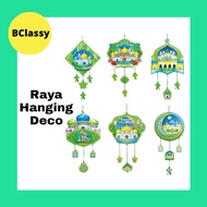 Raya Hanging Deco Raya Stickers Decoration 3D Stixker Glitter Selamat Hari Raya Decoration