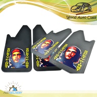 แผ่นยางบังโคลน  บังโคลน  ยางบังโคลน  กระบะ ลาย  SAFETY FIRST V.4   1 ชุด 4 ชิ้น ใส่ได้ทั้งด้านหน้าแล
