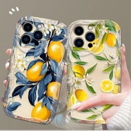 Hot sale Summer Fruit Lemon Flower 3D Clear Case For iPhone 17 16 16E 15 14 13 12 11 Pro Max X XS X 