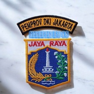Logo bordir dki logo pemprov dki jakarta bordir kementerian dalam negeri badge pns bordiran pemda dk