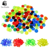 [Serenable] 100pcs Count Bingo Chips Markers for Bingo Card Adult Party Toys Mixed Color