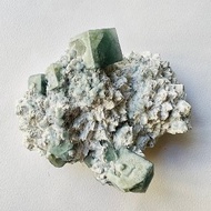內蒙絲綢螢石 綠3•天才石•智慧•晶礦晶簇•指導靈•磁場淨化