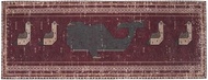 Dulton RNN-0784WG/L MAT LONG WHALE & GULLS Carpet Mat, 17.7 x 47.2 inches (450 x 1200 mm), Doormat f