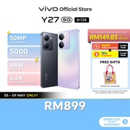 vivo Y27 5G Smartphone(8+8GB Extended RAM/128GB ROM/50MP Fun Camera/6.64"FHD+ Sunlight Display)