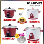 [READY STOCK] Khind Anshin Rice Cooker With Stainless Steel Inner Pot (Free Buffalo Soup Ladle)