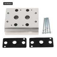 CHiWANji Manifold Block for 4V210-08 4V220-08 4V230-08 Solenoid valve Full Station