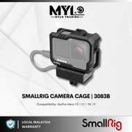 SmallRig 3083B Black Full Action Camera Cage For GoPro HERO 9 10 11 12 Cage with Two Cold Shoe Mounts Video
