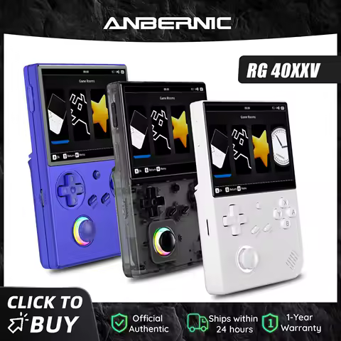 Anbernic RG 40XXV 64 Bit Linux Retro Handheld Game Console 4.0'' IPS Screen Supports 5G WiFi Bluetoo