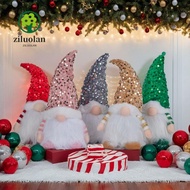 ZILUOLAN Christmas Faceless Gnome Doll, Sequins Night Light LED Glowing Gnome, Creativity Holiday De