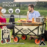 MZ Wagon Stroller Outdoor Camping Trolley With Brake Foldable Outdoor Trolley Picnic Truck Camp Trailer