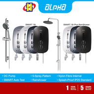 Alpha Instant Water Heater (DC Pump/Rain Shower) SMART 18 Series 5-Spray Pattern SMART 18i / SMART 18i Plus RainShower