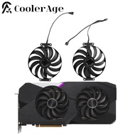 *Video Card Fan For ASUS Dual Radeon RX 6700 XT OC Edition GDDR6 95MM CF1010U12D RX6700XT Graphics C