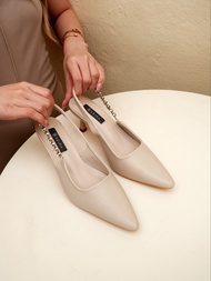 Seira - Trinity Heels รองเท้าส้นสูง 2 นิ้ว หัวแหลม สายประดับด้วยเพชร