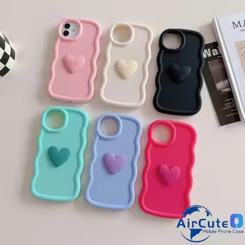 3D Love Candy Wavy Soft Case Fr Samsung A56 A55 A37 A36 A35 A54 A53 A52 A52S A73 A51 A50 A50S A34 A3