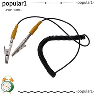 POPULAR Anti-Static ESD Grounding Cable, Black 180cm / 71" Coiled Cord, Long Life Span 2mm Polyureth