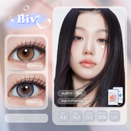 MYFiPN Biv สี Oatmeal/Charcoal คอนแทคเลนส์รายเดือน Nanalens