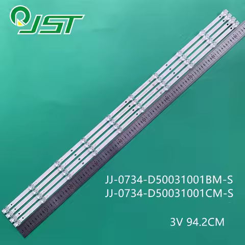 100% New 4pcs/Kit LED Strips for 50 TV 50DW9900 JJ-0734-D50031001BM-S JJ-0734-D50031001CM-S