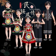 Day Costume Children Minority Ethnic Miao Ethnic Costume Ethnic Strong Ethnic Costume Show Girls Dan