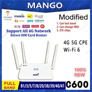C600 modem, WiFi 6 router, SIM card insertion capability, Tybe-C interface supports full band modems