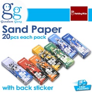 Hobby Mio Sand Paper Pre-Cut Adhesive #400 #600 #800 #1000 #1200 #1500 #2000 Sand Paper Holder Polis