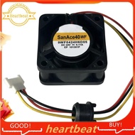For Server for Inverter 3-Pin Brushless Cooling Fan 9WF0424H6D05 DC 24V 0.11A 40x40x20mm 3-Wire Repl