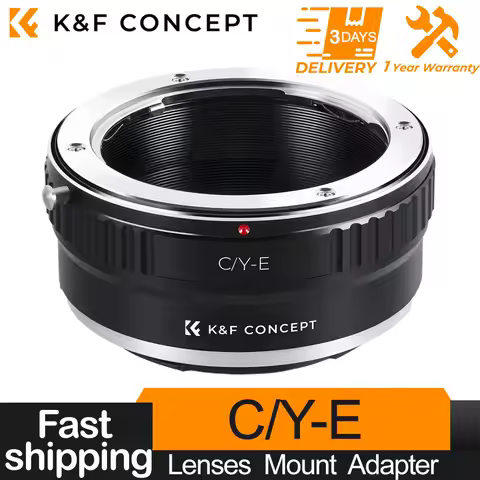 K&F Concept C/Y-E Lens Adapter Ring for Contax C/Y Lens To Sony NEX E-Mount Camera Body for Sony NEX
