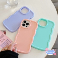 Korean Wavy Soft Case For Samsung Galaxy A73 A34 M13 F13 S24 S23 S22 S21 Ultra FE 4G 5G Couple Case 