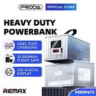 REMAX Power Bank Kontena Pawar Charge 10000mAh Fast Charging 22.5 W Portable Type C Output Powerbank