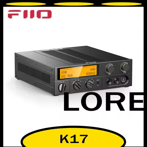 Fiio K17 Dsd Decoding Desktop All-In-One Headphone Power Amplifier Hifi Hi-Res Decoder Ak4191+Ak4499