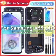 Super OLED For Samsung A55 5G LCD A556U A556B A5560 Display Touch Screen Digitizer For Samsung A556E