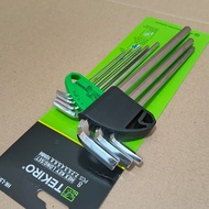 KUNCI L TEKIRO SQUARE PANJANG / HEX KEY SET LONG TEKIRO ASLI! BISA COD / Kunci l 1set komplit / Kunc