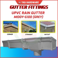 UPVC RAIN GUTTER - MIDDY G100 - RAIN WATER DRAIN