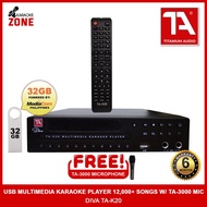 ✓✶Titanium Audio Karaoke Player  Diva Ta-K20 (32Gb Powered By Mediacom) Usb Multimedia Karaoke Playe