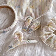 Spring Hairclip Headband BB Clip Bow Lace Fringe Hair Clip