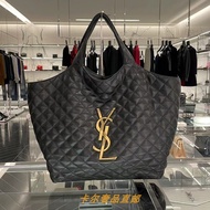 YSL Saint Laurent Female Bag New Icare Tote Bag Sheepskin Diamond Triangle Bag Shoulder Shopping Bag