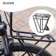 [JISADER] Bike Front Rack, Metal Trunk Carrier, Max 25kg, Mountain Bike Luggage Shelf