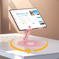 Tablet Stand 360° Rotating Adjustable Tablet Holder Metal Foldable IPad Stand Holder For Desk Table