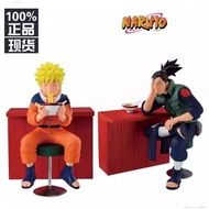 Naruto Uzumaki Iruka Umino Action Figure Eating Ramenmie Set of 2 Pcs
