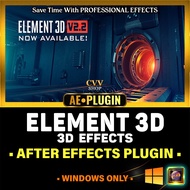 Element 3D Plugin For After Effects PC Windows - Video Copilot Full Version - Advanced 3D Object