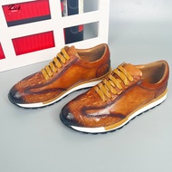 Trek.Men Shoes Men's Shoes British Style Genuine Leather Shoes Genuine Leather Shoes Top Layer Cowhi
