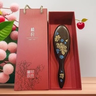 Ebony wood air cushion comb, airbag comb, painted sandalwood comb, head massage scalp comb for women