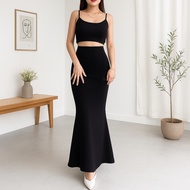 Belle Flare Skirt - Women's Maxi Flare Skirt - Mermaid Maxi Skirt - Korean Loose Maxi Skirt - Women'