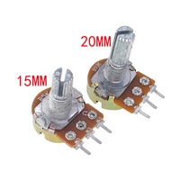 (5pcs) WH148 Potentiometer - 15mm 20mm Shaft - Linear Potentiometer / Variable Resistor - B1K B10K B