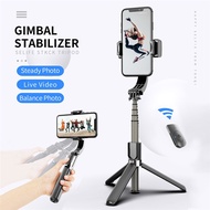 Best Selling!! Gimbal Stabilizer Selfie Stick Tripod Smartphone Handheld with Remote - L08