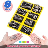 Disentanglemen Iron Link Unlock Interlock Game 2024 Brain Teaser Wire New Puzzle R5j7