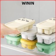 WININ Ice Cube Trays, Mini 8 Cubes Each Ice Cube Mold,  Easy Release with Lid Freezer Storage Box Ki