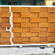 grc pagar motif kayu